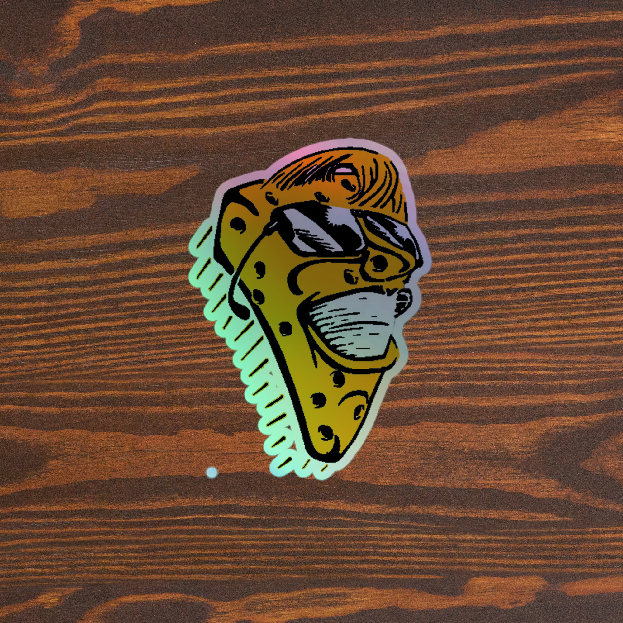 Holographic Cheese Guy Sticker
